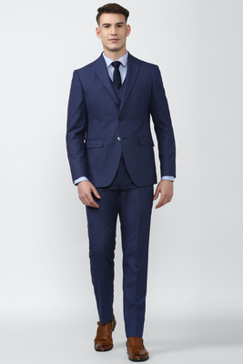 PETER ENGLAND Single Breasted - 2 button Textured Men Suit