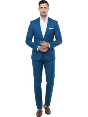 HUMJOLI MENS WEAR Blazer And Trouser Solid Men Suit