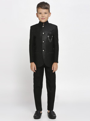 PROVOGUE 2 PCS JODHPURI SET Geometric Print Boys Suit