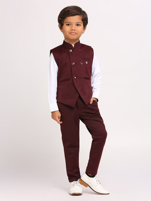 PROVOGUE 3 PCS SUIT SET Solid Baby Boys Suit