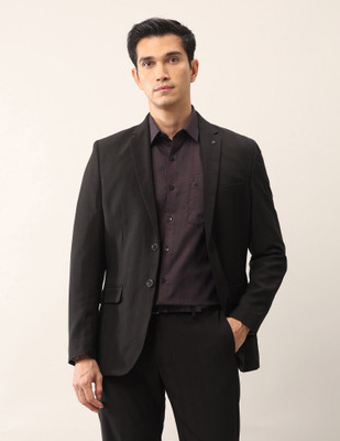 ARROW 2-piece Self Design Men Suit