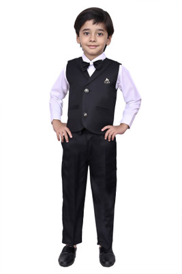 VALUE CREATION 3 Piece Suit Set Solid Boys Suit