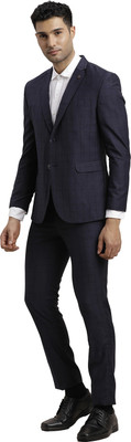TURTLE Two Piece Checkered Men Suit