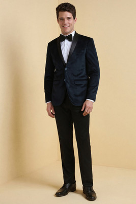 Allen Solly Two Piece Suit Solid Men Suit