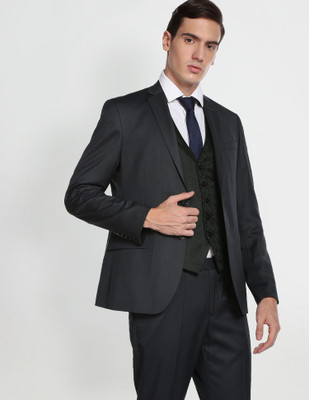 ARROW Reversible Waistcoat Dobby Three Piece Suit Self Design Men Suit