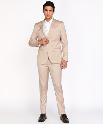 PARK AVENUE 3 PC Suit Self Design Men Suit