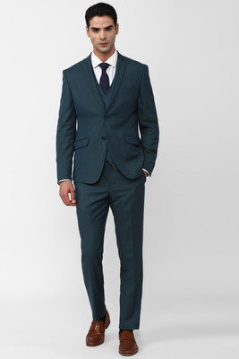 VAN HEUSEN Single Breasted - 2 button Self Design Men Suit