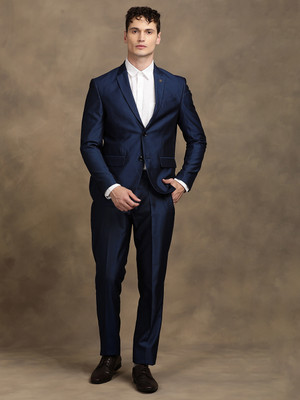 TURTLE 2 Piece Suit Solid Men Suit