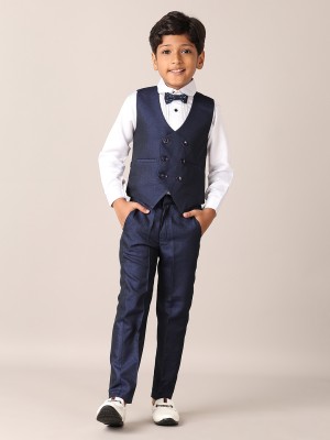 V-MART Suit Set Solid Boys Suit