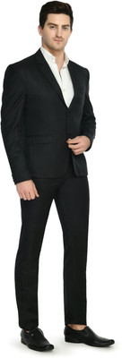 TRULYFEB Single Breasted Solid Men Suit