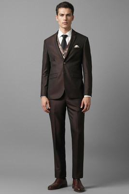 LOUIS PHILIPPE Suit Textured Men Suit