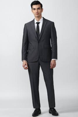 PETER ENGLAND Single Breasted - 2 button Solid Men Suit