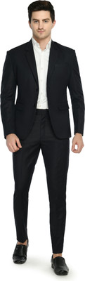 TRULYFEB 2PCS SUIT FOR MEN Solid Men Suit