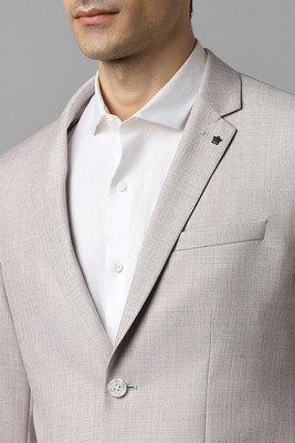 LOUIS PHILIPPE Single Breasted - 2 button Solid Men Suit