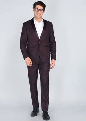 Peter Engalnd Tuxedo Style Self Design Men Suit
