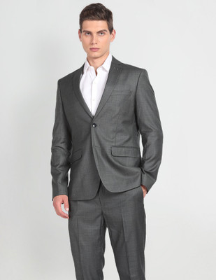 ARROW Twill Tailored Fit Three Piece Suit Checkered Men Suit