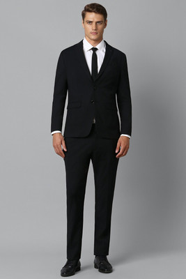 LOUIS PHILIPPE Three Piece Suit Solid Men Suit