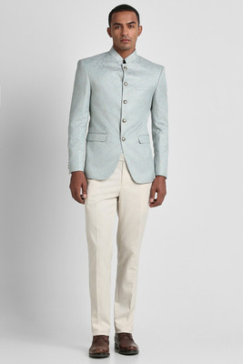 PETER ENGLAND Single Breasted - 5 button Printed Men Suit
