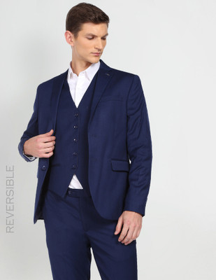 ARROW Single-breasted Solid Men Suit