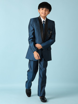 V-MART Suit Set Solid Boys Suit