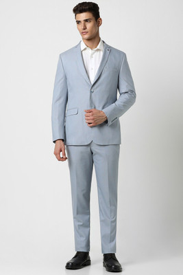 VAN HEUSEN Single Breasted - 2 button Checkered Men Suit