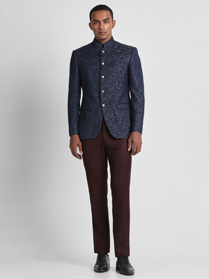 PETER ENGLAND Single Breasted Printed Men Suit