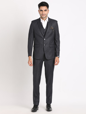 TURTLE 3 Piece Solid Men Suit