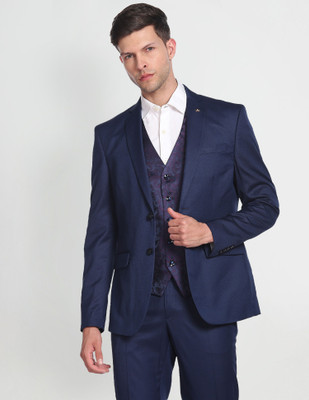 ARROW Reversible Waistcoat Dobby Three Piece Suit Self Design Men Suit