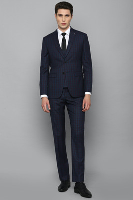 LOUIS PHILIPPE Single Breasted - 2 button Checkered Men Suit