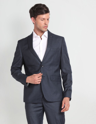ARROW Twill Tailored Fit Three Piece Suit Checkered Men Suit