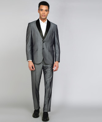 VAN HEUSEN 2 Piece Suit Textured Men Suit