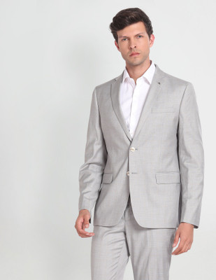 ARROW Tailored Regular Fit Three Piece Suit Solid Men Suit