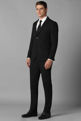 LOUIS PHILIPPE Three Piece Suit Solid Men Suit