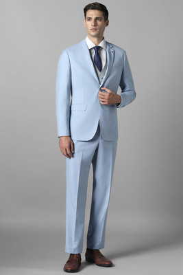 LOUIS PHILIPPE Two Piece Suit Solid Men Suit