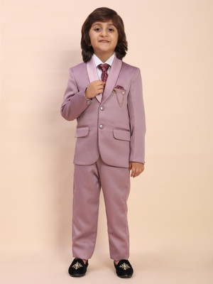 PRO ETHIC Kids 5 Pcs Suit Set Solid Boys Suit