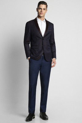 PETER ENGLAND Single Breasted - 2 button Printed Men Suit
