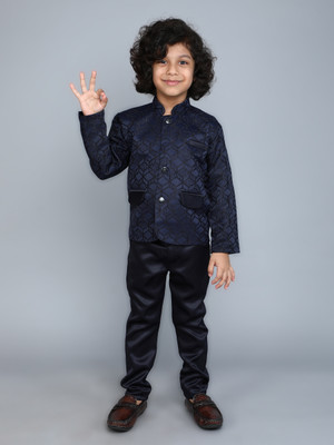 Fourfolds 2-Piece Printed Boys Suit