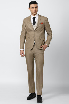 VAN HEUSEN Single Breasted - 2 button Self Design Men Suit
