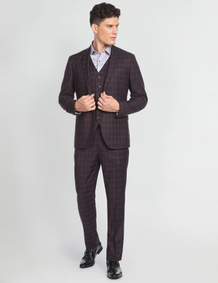ARROW Three Piece Checkered Men Suit
