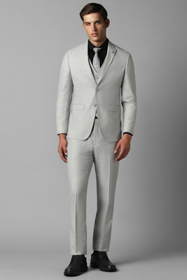 LOUIS PHILIPPE Single Breasted - 2 button Self Design Men Suit