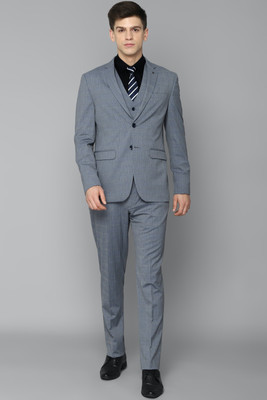 LOUIS PHILIPPE Single Breasted - 2 button Checkered Men Suit