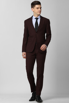 PETER ENGLAND Single Breasted Checkered Men Suit