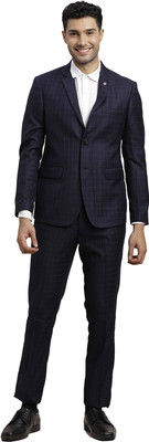 TURTLE Two Piece Checkered Men Suit