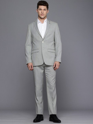 Raymond SB 2BTN NOTCH LPL SUIT-2PCS CNTP FIT Self Design Men Suit