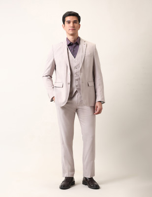 ARROW 3-piece Self Design Men Suit