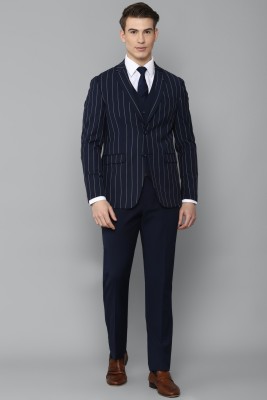 LOUIS PHILIPPE Single Breasted - 2 button Striped Men Suit