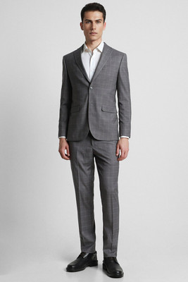 PETER ENGLAND Single Breasted - 2 button Checkered Men Suit