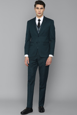 LOUIS PHILIPPE Single Breasted - 2 button Solid Men Suit