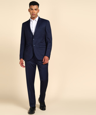 Raymond 2PC SB 2BTN NTCH LPL MULTI PKT-CNT FIT Solid Men Suit