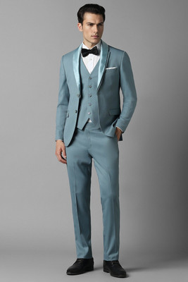 LOUIS PHILIPPE Single Breasted - 2 button Self Design Men Suit